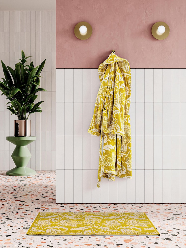 Ted Baker Gold Baroque 100% Cotton Bath Towel - Image 1 of 2