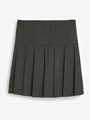 Grey Longer Length Regular Waist Pleated School Skirts 2 Pack (3-16yrs) - Image 2 of 4