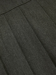 Grey Longer Length Regular Waist Pleated School Skirts 2 Pack (3-16yrs) - Image 3 of 4
