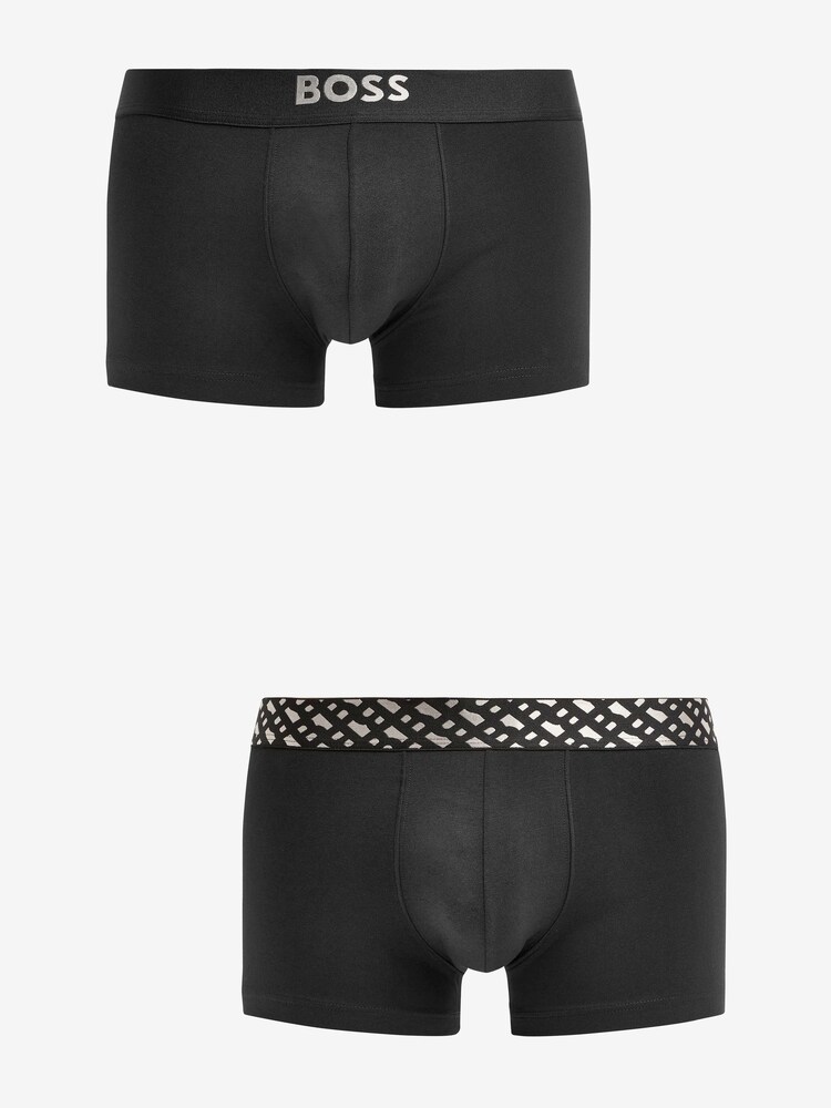 BOSS Black Silver Trunks 2 Packs - Image 1 of 9