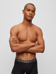 BOSS Black Silver Trunks 2 Packs - Image 5 of 9