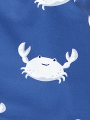 JoJo Maman Bébé Blue Crab UPF 50 Sun Protection Hat - Image 5 of 5