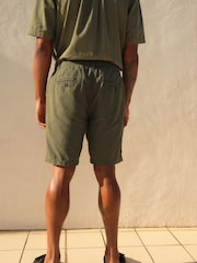 Grün - Chinoshorts aus Leinenmischung - Bild 3 von 9