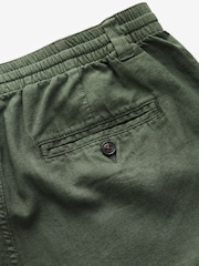 Grün - Chinoshorts aus Leinenmischung - Bild 7 von 9