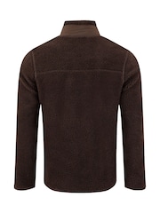 Brun - Weird Fish Fletcher Full Zip Borgfôr Fleece - Bilde 10 av 10