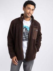 Brun - Weird Fish Fletcher Full Zip Borgfôr Fleece - Bilde 2 av 10