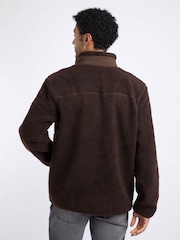 Brun - Weird Fish Fletcher Full Zip Borgfôr Fleece - Bilde 3 av 10