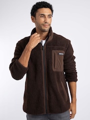 Brun - Weird Fish Fletcher Full Zip Borgfôr Fleece - Bilde 6 av 10