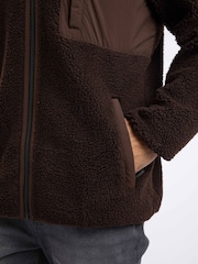 Brun - Weird Fish Fletcher Full Zip Borgfôr Fleece - Bilde 8 av 10