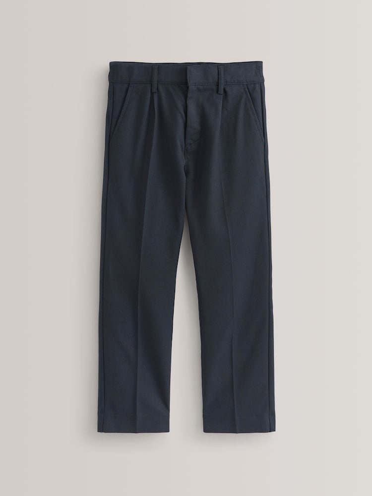 Marineblau - Schulhose mit Bügelfalten vorne (3–17 Jahre) - Bild 1 von 6 Marineblau - Schulhose mit Bügelfalten vorne (3–17 Jahre) - Bild 1 von 6