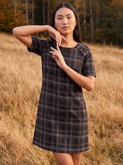 Roman Brown Check Dress - Image 1 of 4