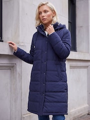 Roman Blue Petite Puffer Coat - Image 1 of 4