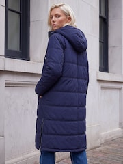 Roman Blue Petite Puffer Coat - Image 3 of 4