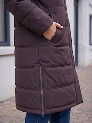 Roman Brown Petite Puffer Coat - Image 4 of 4