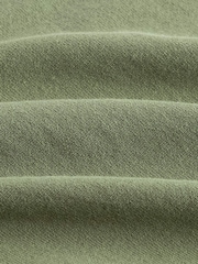Olive Green Regular Knitted Long Sleeve Polo Shirt - Image 7 of 7