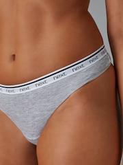 Белый/черный/серый - Logo Knickers 4 Pack - Изображение 4 из 6