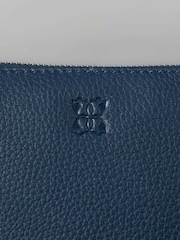 Lakeland Leather Blue Light Alston Curved Cross-Body Bag - Image 6 of 6