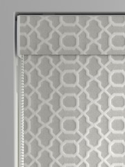 Light Grey Woven Geo Made To Measure Roman Blind - Image 3 of 6