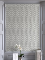 Light Grey Woven Geo Made To Measure Roman Blind - Image 5 of 6