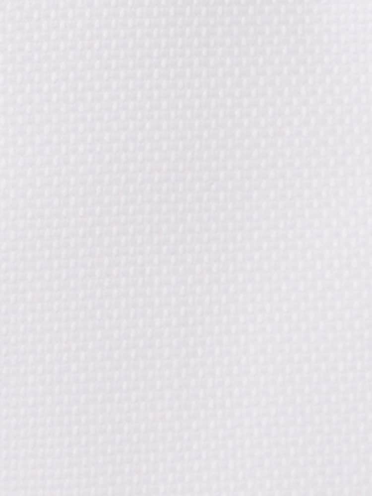 MOSS White Single Cuff Dobby 100% Cotton Shirt - Image 5 of 5