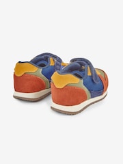 JoJo Maman Bébé Navy Blue Multi Riptape Trainers - Image 5 of 8