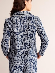 Boden Navy Brushed Cotton Pyjama Shirt - Image 2 of 6