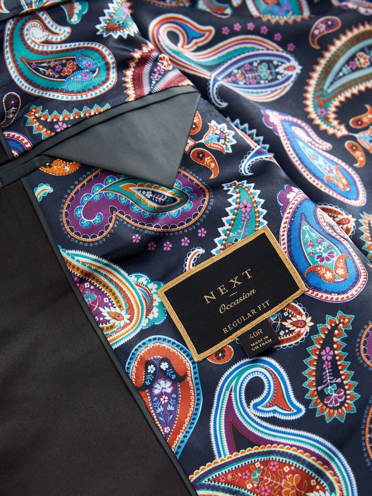 Noir - Veste de costume slim en velours - Image 11 of 13