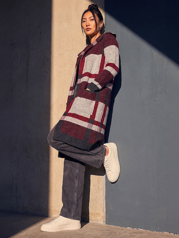 Roman Check Cardigan - 4суретінің 2 суреті