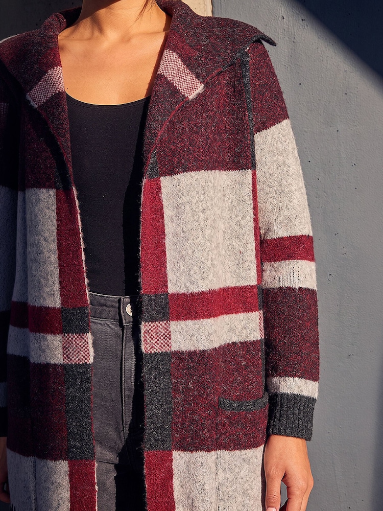 Roman Check Cardigan - 4суретінің 4 суреті