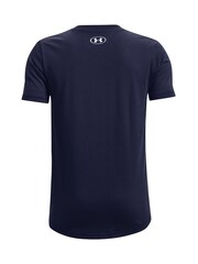 Under Armour Blue Boys Youth Sportstyle Left Chest Logo T-Shirt - Image 2 of 2