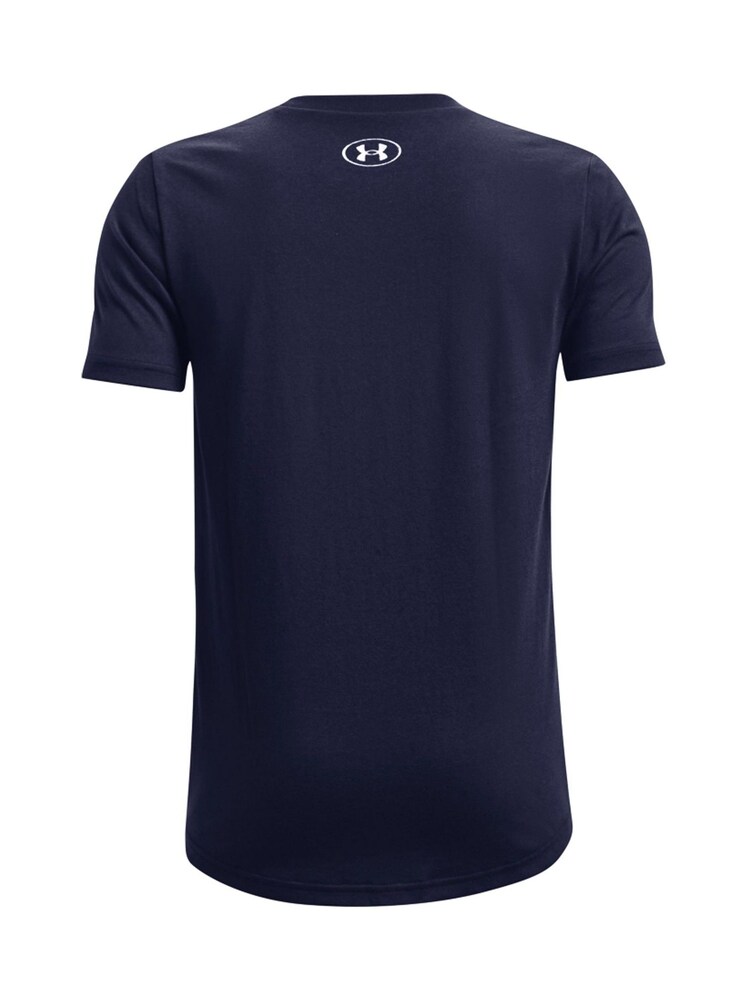 Under Armour Blue Boys Youth Sportstyle Left Chest Logo T-Shirt - Image 2 of 2 Under Armour Blue Boys Youth Sportstyle Left Chest Logo T-Shirt - Image 2 of 2