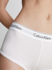 Calvin Klein White Logo Cotton Boxers - Image 4 of 5