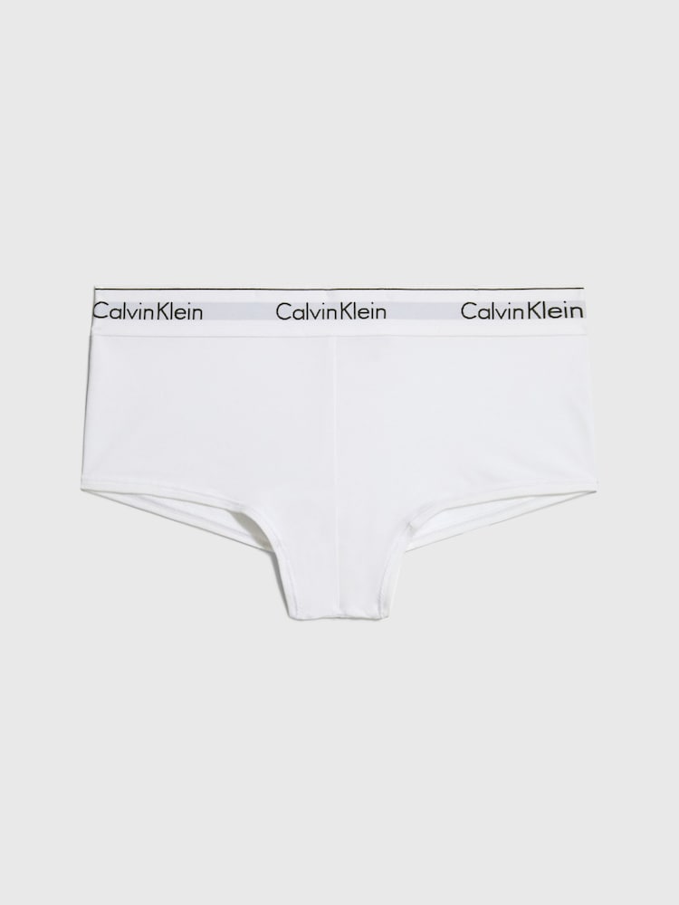 Calvin Klein White Logo Cotton Boxers - Image 5 of 5