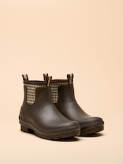 Joules Foxton Chocolate Brown Neoprene Lined Ankle Wellies - Image 2 of 6
