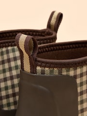 Joules Foxton Chocolate Brown Neoprene Lined Ankle Wellies - Image 4 of 6