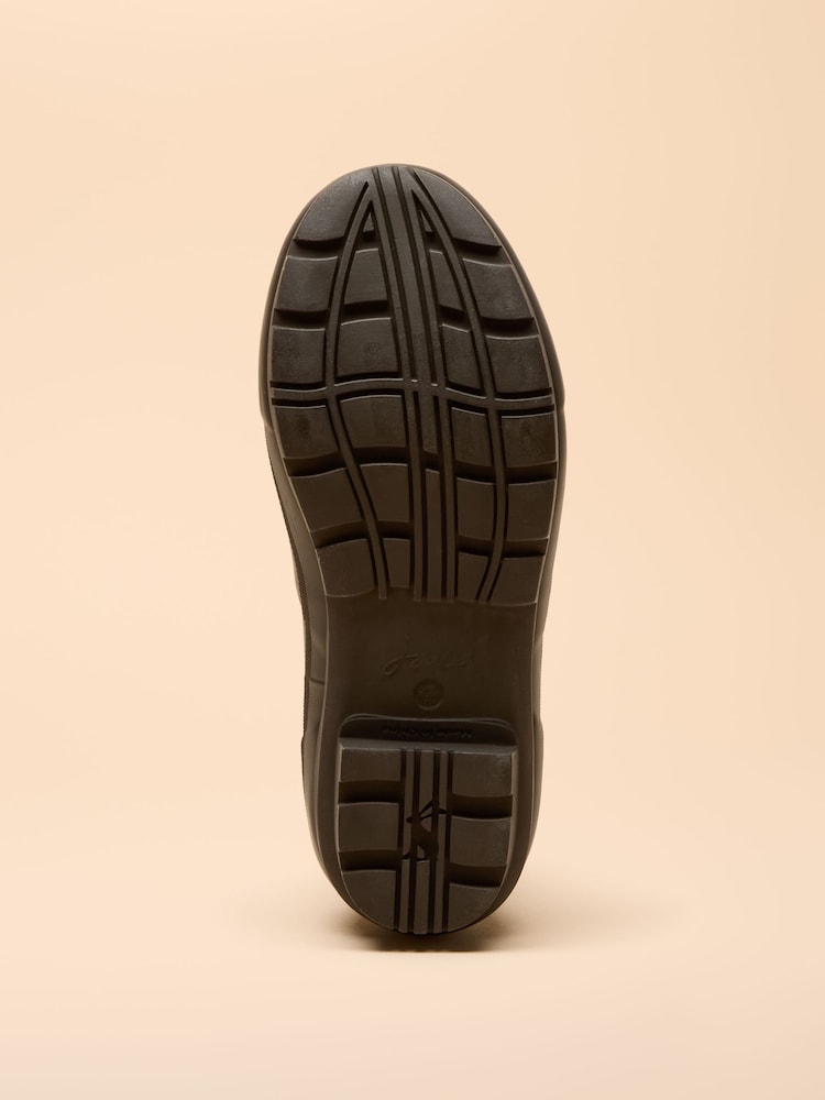 Joules Foxton Chocolate Brown Neoprene Lined Ankle Wellies - Image 6 of 6