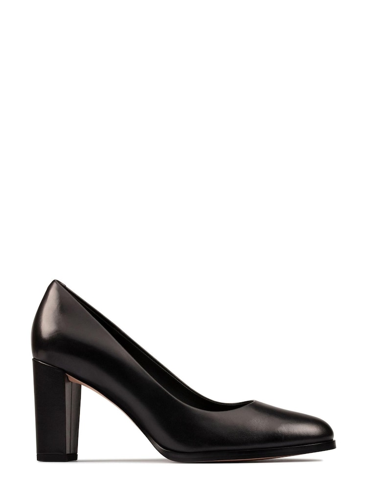 Clarks Black Leather Kaylin Cara 2 Shoes - Image 1 of 7