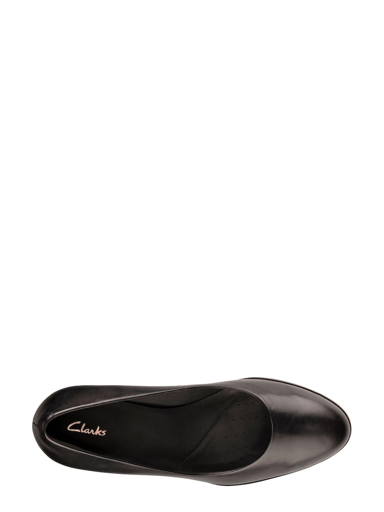Clarks Black Leather Kaylin Cara 2 Shoes - Image 7 of 7