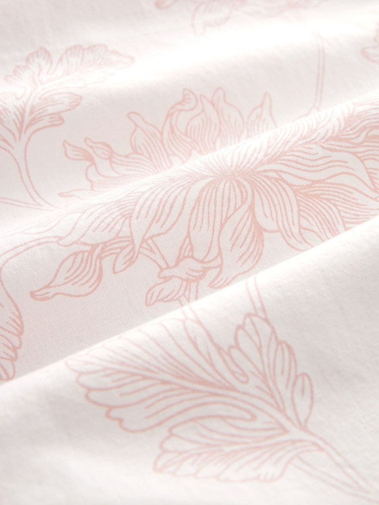 Laura Ashley Cream Stratton Floral Print 100% Cotton Wrap Robe - Image 7 of 7