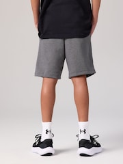 Under Armour Grey Rival Fleece Shorts - Image 3 of 9