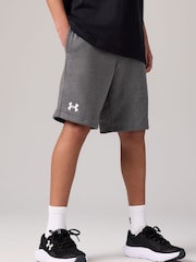 Under Armour Grey Rival Fleece Shorts - Image 4 of 9
