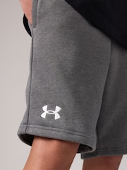 Under Armour Grey Rival Fleece Shorts - Image 6 of 9