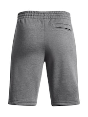 Under Armour Grey Rival Fleece Shorts - Image 9 of 9