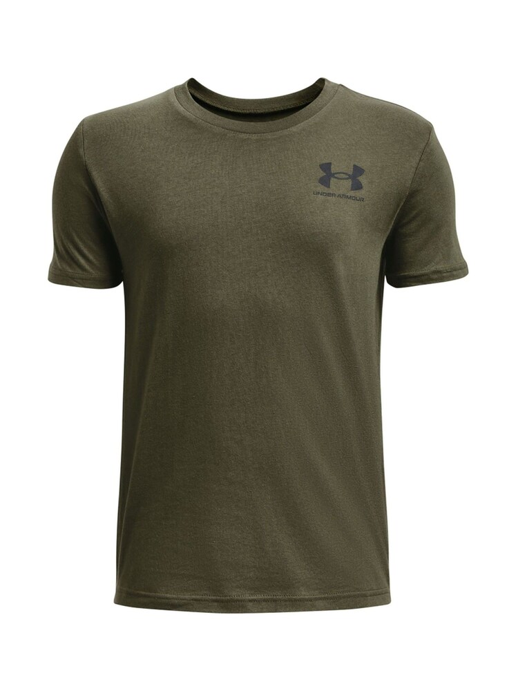 Under Armour Green Boys Youth Sportstyle Left Chest Logo T-Shirt - Image 1 of 2 Under Armour Green Boys Youth Sportstyle Left Chest Logo T-Shirt - Image 1 of 2