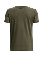 Under Armour Green Boys Youth Sportstyle Left Chest Logo T-Shirt - Image 2 of 2