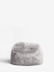 Grey Arctic Cosy Faux Fur Bean Bag - Image 5 of 6
