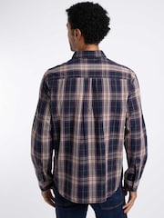 Weird Fish Blue Lando Long Sleeve Check Shirt - Image 2 of 6