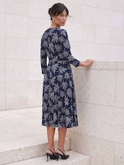 Roman Blue Leaf Puff Cross Dress - Image 3 of 4