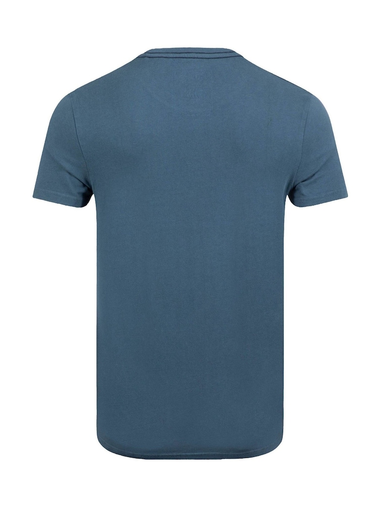 أزرق - Weird Fish Big Fish Front Print Graphic T-Shirt - صورة 6 من 6