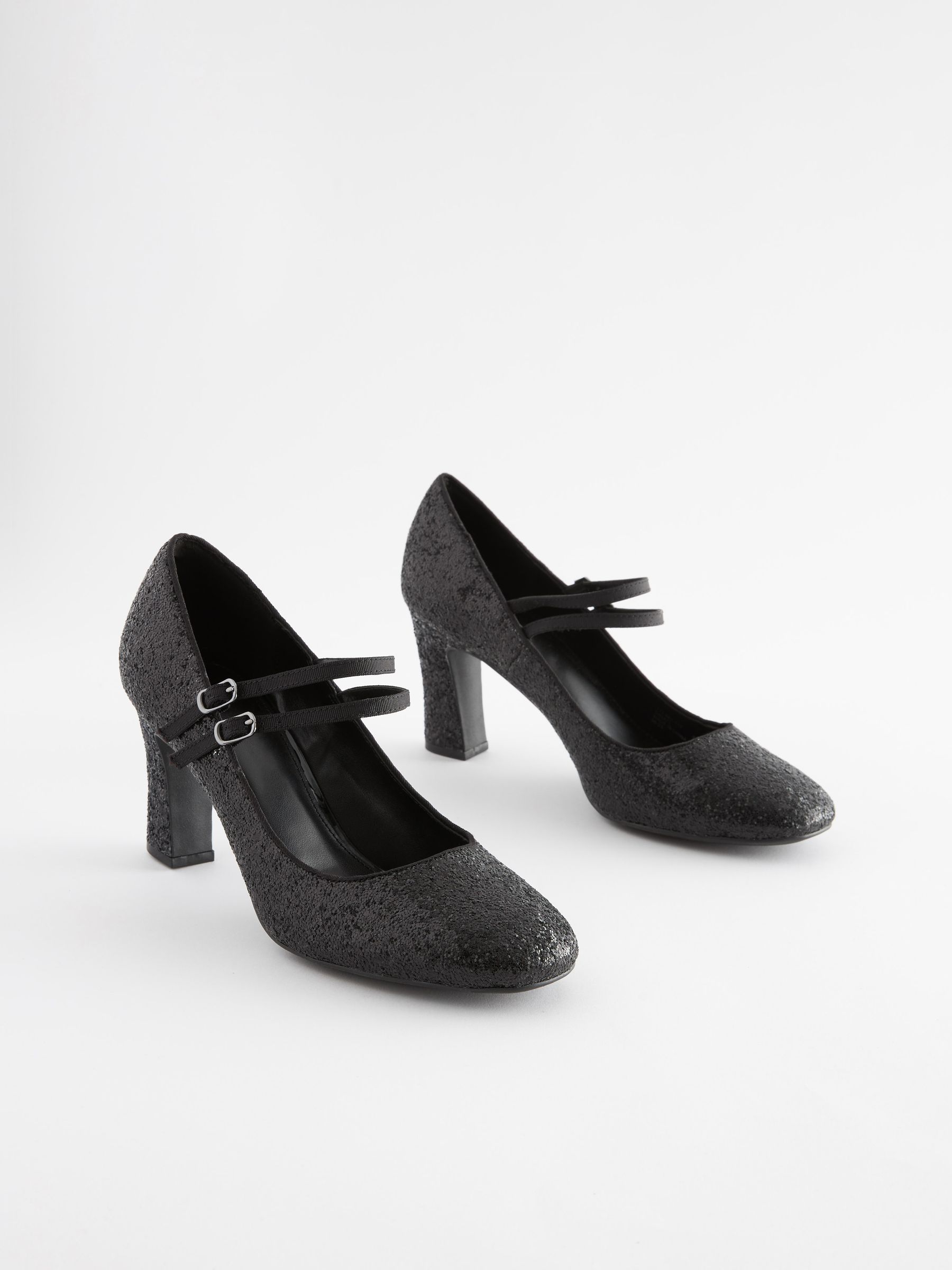 Black shimmer shoes online